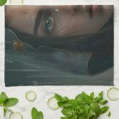 Rain hood girl キッチンタオル (折り畳み)