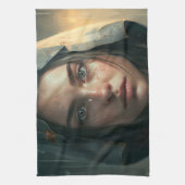 Rain hood girl キッチンタオル (縦)