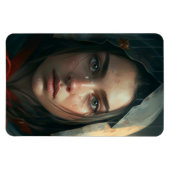 Rain hood girl マグネット (横)