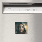 Rain hood girl マグネット (インサイチュ (食洗機))