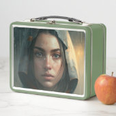 Rain hood girl メタルランチボックス (インサイチュ)