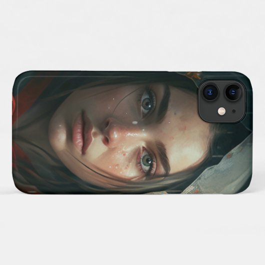 Rain hood girl Case-Mate iPhoneケース (裏面(横))