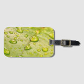 "Rain-Kissed Leaf Luggage Tag ラゲッジタグ (正面横)