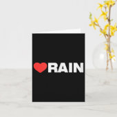 Rain Love -ハート最高のよお気に入りのり カード (黄色い花)