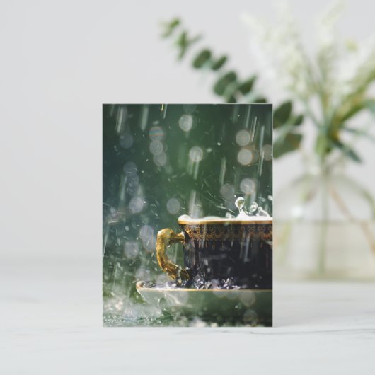 Rain on a Teacup ポストカード (スタンド正面)
