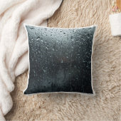 Rain on Glass Distortion Window Film クッション (ブランケット)