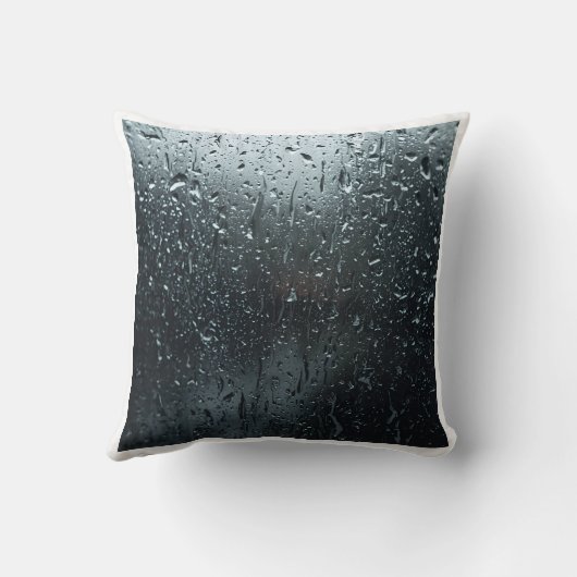 Rain on Glass Distortion Window Film クッション (裏面)