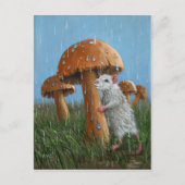 Rain Rainポストカードの下のネズミ ポストカード (正面)