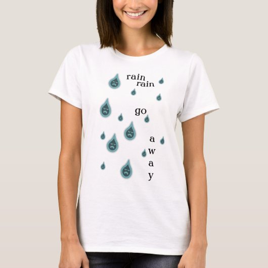 Rain Rain Go Away Tシャツドレス Tシャツ (正面)