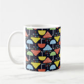 Rain seamless pattern コーヒーマグカップ (左)