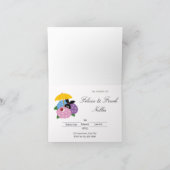 Rain showers Baby Shower Invitations 招待状 (内部)