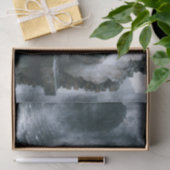 Rain Soaked Urban Woman Dark Blue Decoupage 薄葉紙 (ギフト)