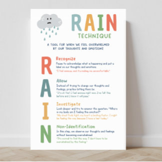 RAIN Technique Mindset Classroomポスター ポスター
