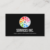 Rainblow Home Repairing servicesロゴプロフェッショナル 名刺 (正面)