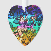 Rainboの蝶との妖精のプリンセスの飛行 オーナメント (正面)