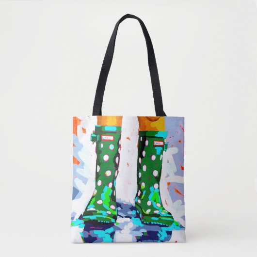 Rainboots dual-sided Tote Bag トートバッグ (正面)