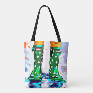 Rainboots dual-sided Tote Bag トートバッグ
