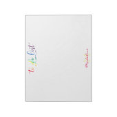Rainbowかわいらしをリストすモダンる ノートパッド (回転)