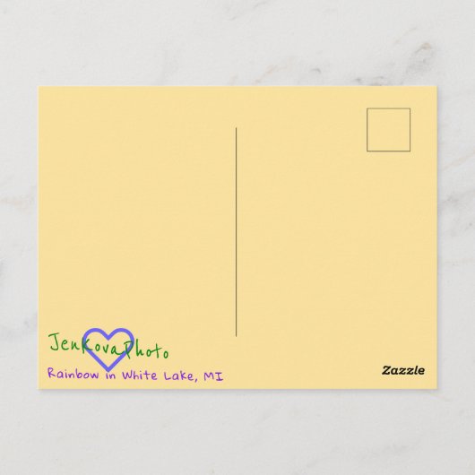 RAINBOWはがき ポストカード (裏面)