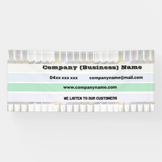 Rainbowカスタム Companyのロゴ付きバナー 横断幕 (横)