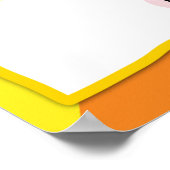 Rainbowカラフル Welcome to Classroom School Sign ポスター (角)