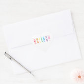 RAINBOWハート ハートシール (封筒)