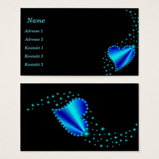 Rainbowハート(Stars名刺) (正面&裏面)