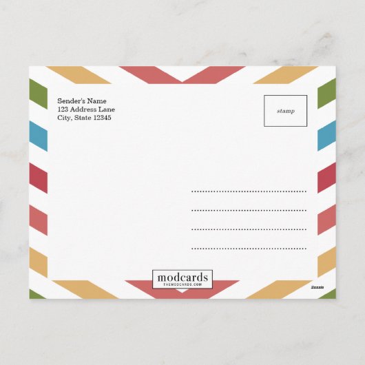 RAINBOWホリデーフォトカードポストカード シーズンポストカード (裏面)