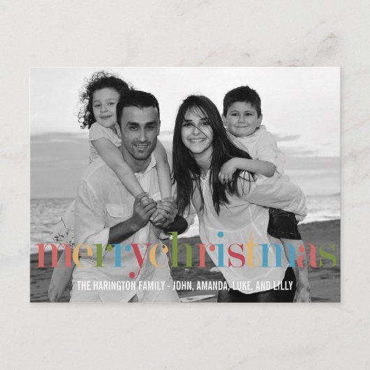 RAINBOWホリデーフォトカードポストカード シーズンポストカード