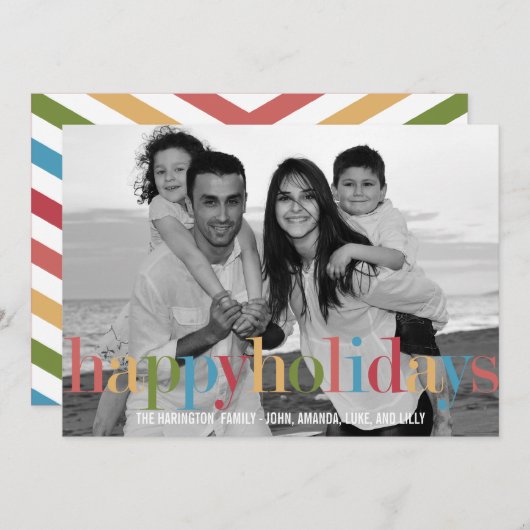 RAINBOWホリデーフォトカード シーズンカード (正面/裏面)