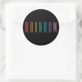 RAINBOWラージラウンドシール/ブラック ラウンドシール (バッグ)