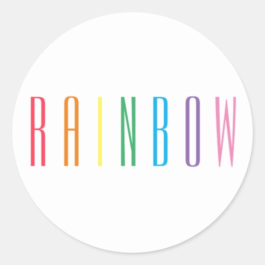 RAINBOWラージラウンドシール ラウンドシール (正面)