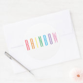 RAINBOWラージラウンドシール ラウンドシール (封筒)