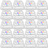 Rainbow感謝していハートビジネスのサポート シール (正面)