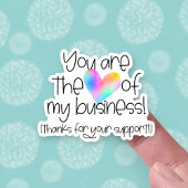 Rainbow感謝していハートビジネスのサポート シール