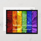 Rainbow日付はがきを保存 案内ポストカード (正面/裏面)