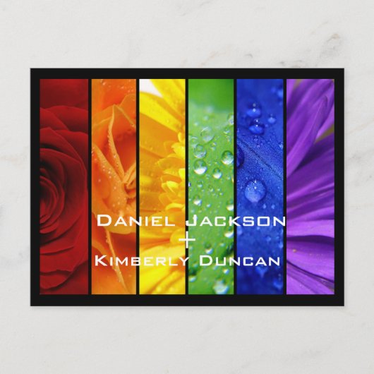 Rainbow日付はがきを保存 案内ポストカード (正面)