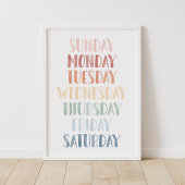 Rainbow日of the Week Classroomポスター ポスター