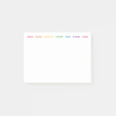 Rainbow日of the Week Post-it® Notes ポストイット (正面)
