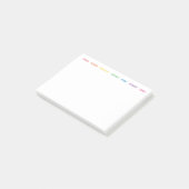 Rainbow日of the Week Post-it® Notes ポストイット (アングル)