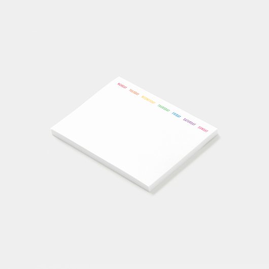 Rainbow日of the Week Post-it® Notes ポストイット (アングル)