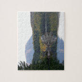 rainbow湖からの山Katahdin ジグソーパズル (縦)