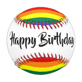 #rainbow誕生日野球by dalDesignNZ 野球ボール
