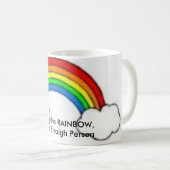RAINBOW2は、虹を、抱き締めますStraigh人を共有します コーヒーマグカップ (正面右)