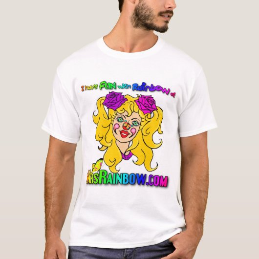 Rainbow*のおもしろい Tシャツ (正面)