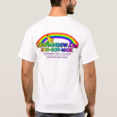 Rainbow*のおもしろい Tシャツ (裏面)