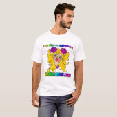 Rainbow*のおもしろい Tシャツ (正面フル)