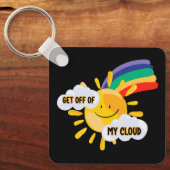 Rainbow カラフル Get From My Cloud キーホルダー (正面)