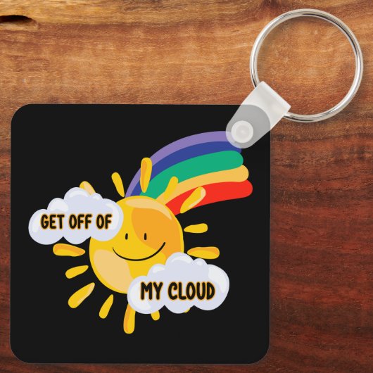 Rainbow カラフル Get From My Cloud キーホルダー (裏面)