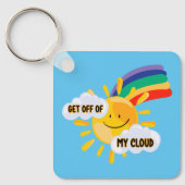 Rainbow カラフル Get From My Cloud キーホルダー (正面)